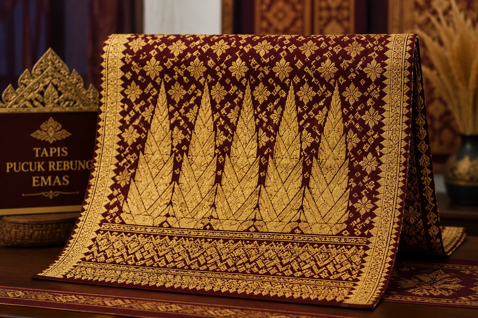 Tapis Pucuk Rebung Emas